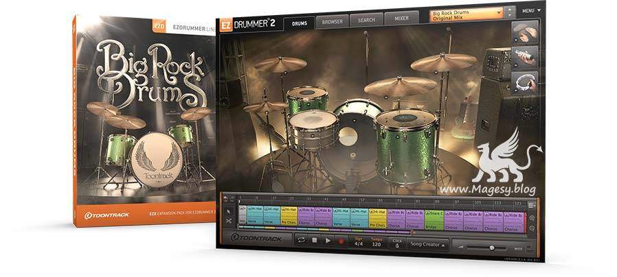 EZX2 Big Rock Drums v1.0.2 EZX SOUNDBANK