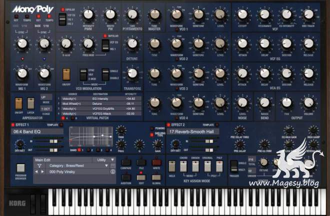 KORG MonoPoly v2.2.0 STANDALONE AU VSTi macOS-MORiA