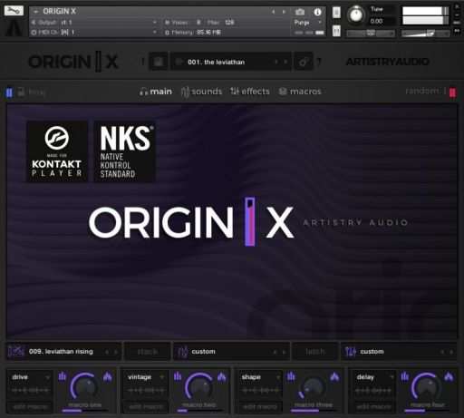 Origin X v1.1 KONTAKT