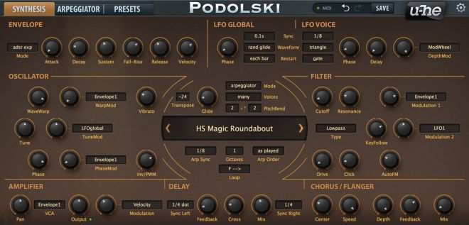 U-he Podolski v1.2.3 WIN MAC LiNUX [FREE]