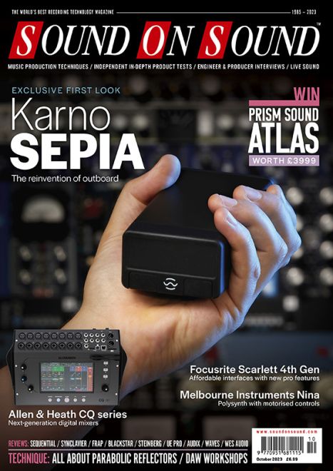 Sound On Sound Uk October 2023