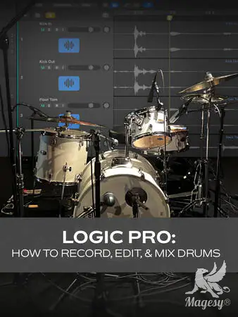 Logic Pro How to Record Edit And Mix Drums TUTORiAL-HiDERA-MaGeSY